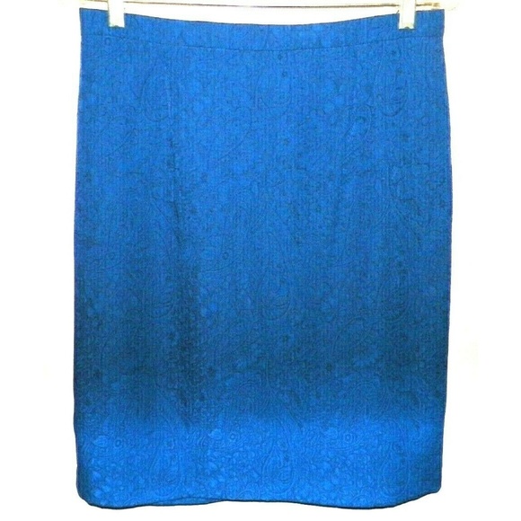 Women's 12P Jacket 10P Skirt Suit Blue CB Collecti - Picture 3 of 8